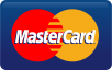 Mastercard logo with red and yellow overlapping circles and text